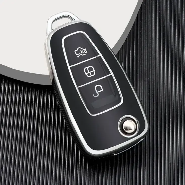 TPU Sleutelhoesje voor Ford zwart E3