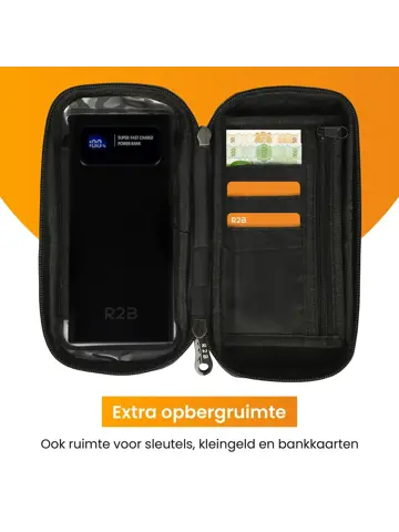 Telefoonhouder Fiets +Powerbank 10000 mAh
