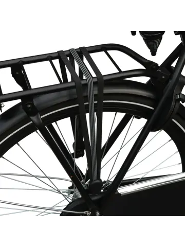 Zwart/grijze snelbinder 70cm met 3 binders