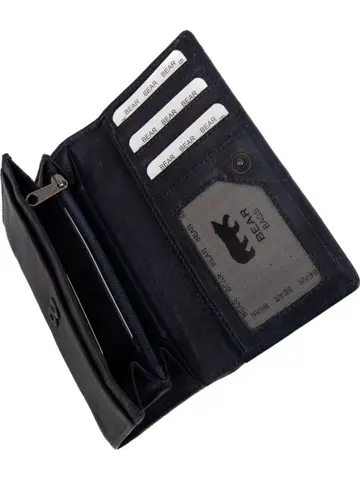 Sweety - XL portemonnee - Leer - Drukknoop