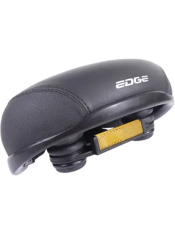 Edge Fietszadel Stad Protect - Zwart