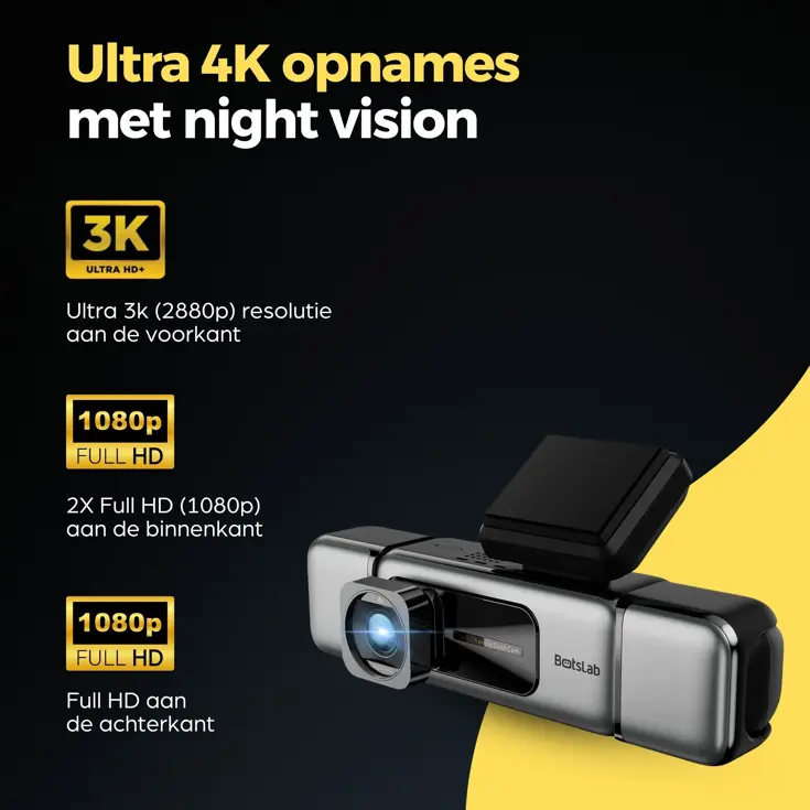 G980H Pro 4CH 4K Wifi GPS 128gb 360 graden dashcam