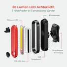 LifeGoods Fietsverlichting set