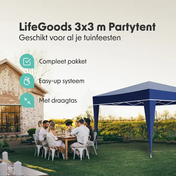 Partytent – 3x3 m