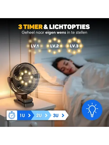 Ventilator MAX - Oplaadbaar & Draadloos Ultra Stil