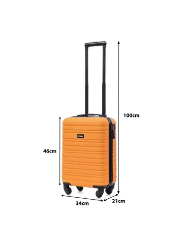 Reiskoffer XS ABS 29L met TSA-slot en 360° wielen