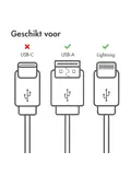 Lightning naar USB kabel 0,25 meter