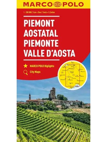 Wegenkaart 01 Piëmonte - Aostadal