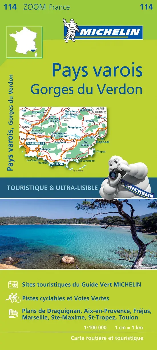 Wegenkaart Zoom 114 Pays Varois