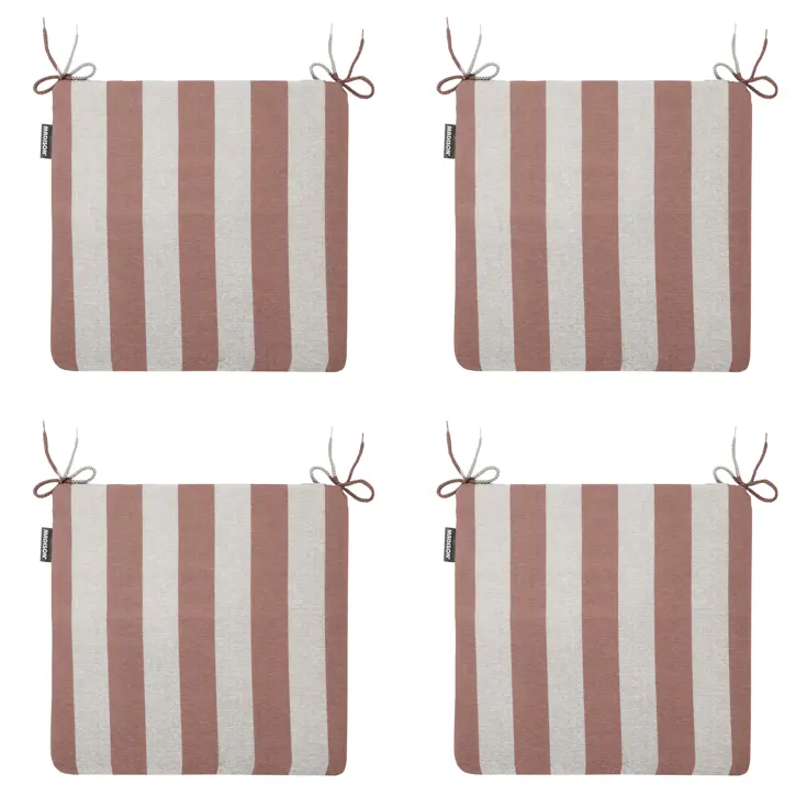 Amora - Tuinstoelkussen Hoge Rug - Set van 4