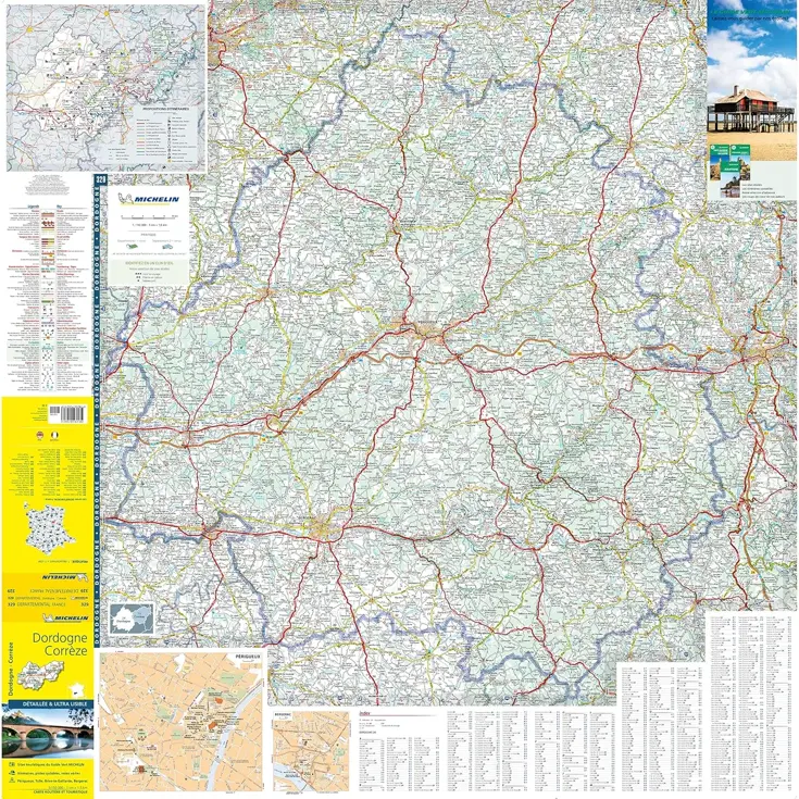 Wegenkaart Local 329 Corrèze - Dordogne