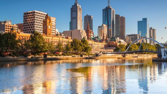 australie_melbourne_skyline_rivier_brug_b