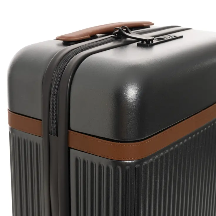 Zuna - Handbagagekoffer - Leren handvatten - 55cm