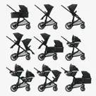 Evy V2 Kinderwagen - Inclusief reiswieg - Deryan