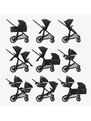 Evy V2 Duo Kinderwagen - Inclusief reiswieg