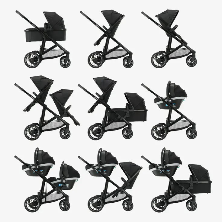 Evy V2 Duo Kinderwagen - Inclusief reiswieg