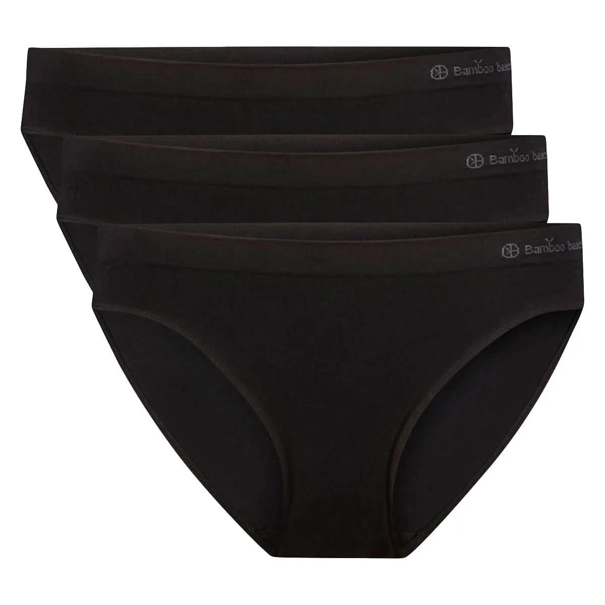 Bamboo Basics  TESS  Seamless Taille Slip 3-pack dames  Zwart
