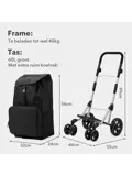 Boodschappentrolley deluxe – 60 liter