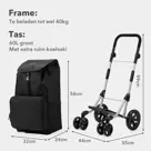 Boodschappentrolley deluxe – 60 liter