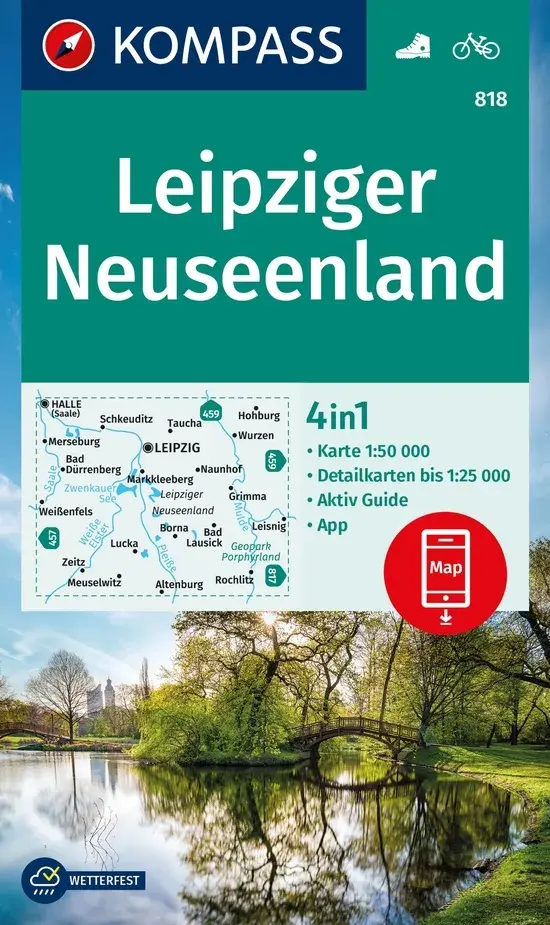 Wandelkaart WK818 Leipziger Neuseenland