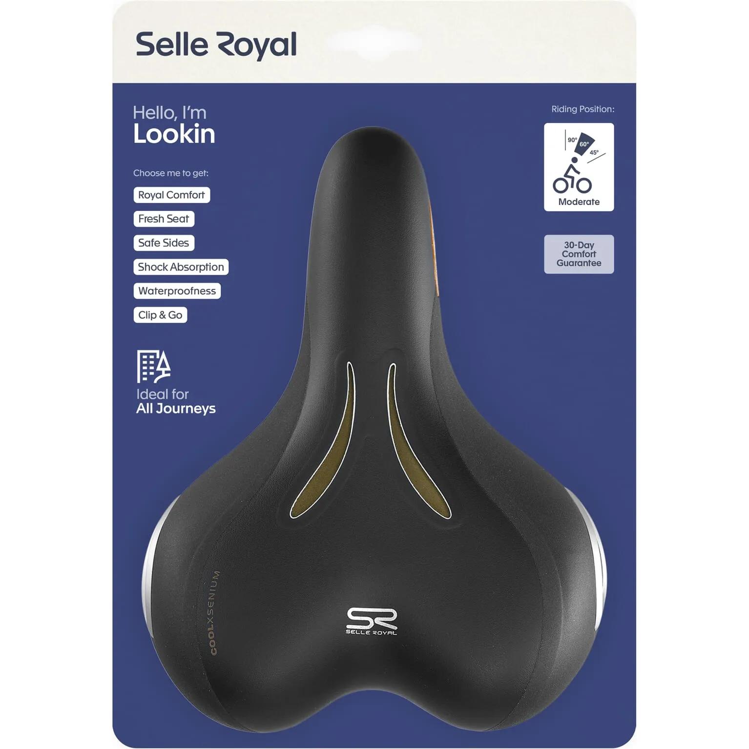 Selle Royal  zadel Look In Moderate 5235 zwart  Zwart main product image