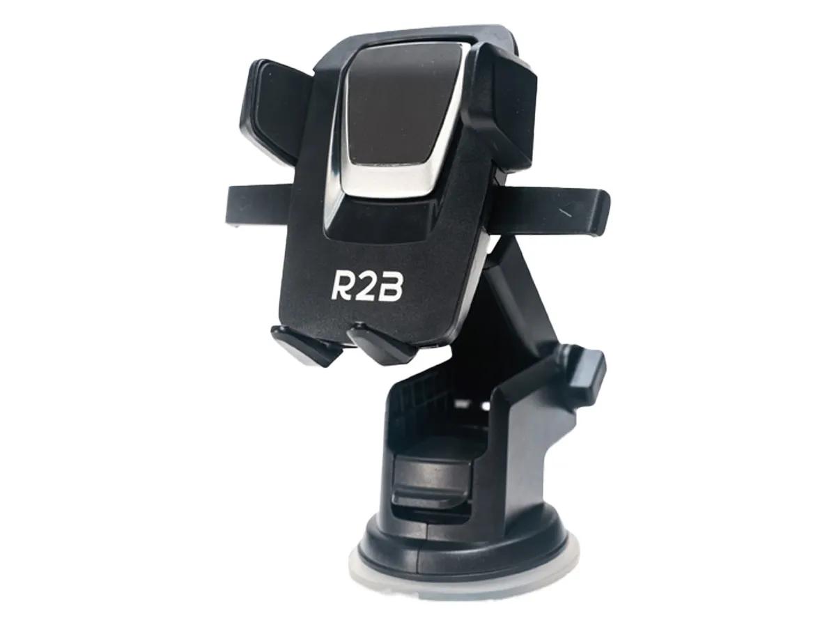 R2B  Telefoonhouders Auto  Raam en Dashboard  Zwart