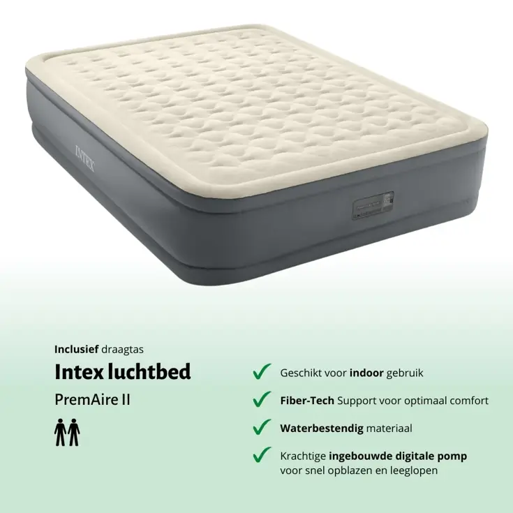 Luchtbed - Intex - 2P - 152x203 + Pomp