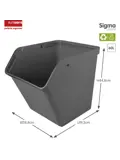 Sunware sigma home Prullenbak+deksel 60L-2-dlg