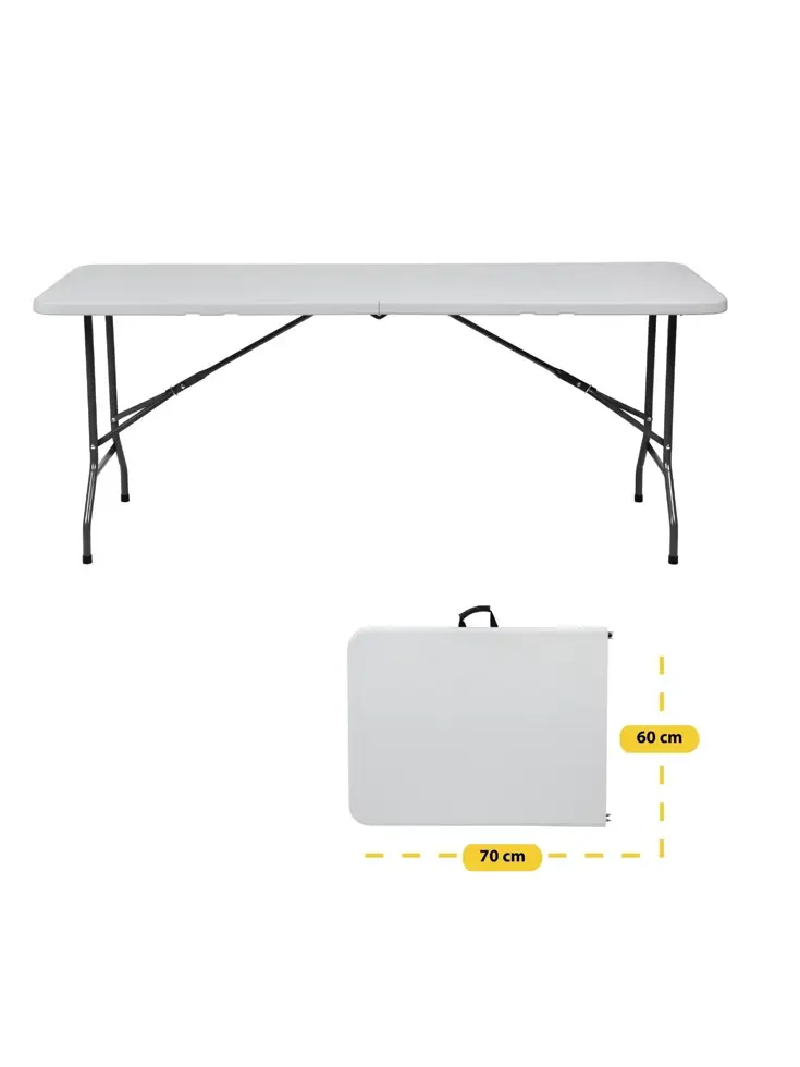 Campingtafel - inklapbare tafel - 180x70x74cm