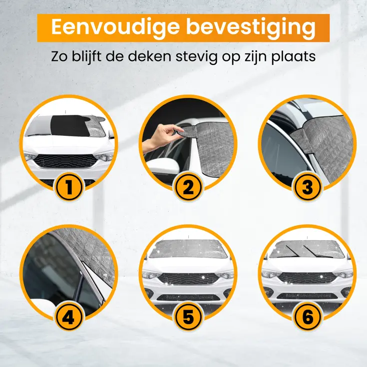 Ijskrabber met antivries deken