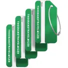 Aluminium Bagagelabel – 4 stuks – Groen