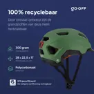 GO-OFF RIDER fietshelm met zonneklep