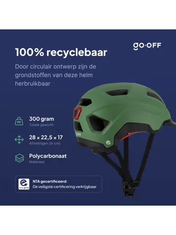 RIDER SMART fietshelm met zonneklep