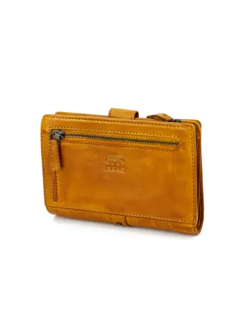 Sanne - Portemonnee - Leer - Overslag - Studs