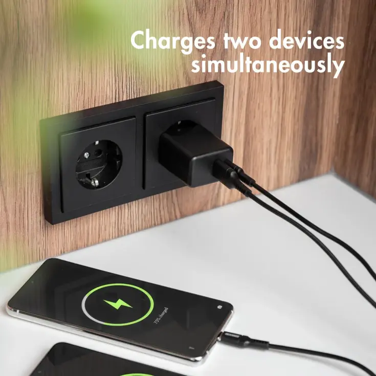 Oplader USB-C & USB - 20W