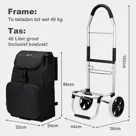 Packaway trolley met koelvak - 45L