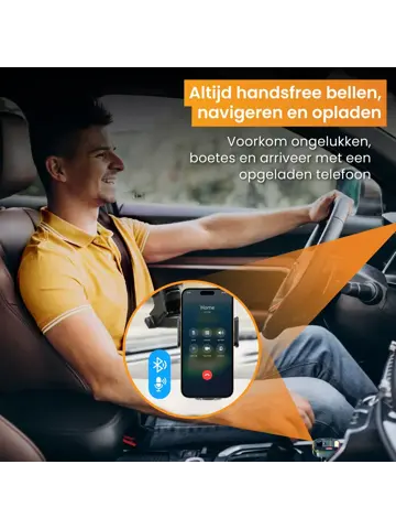 Telefoonhouder Auto Oplader + FM Transmitter
