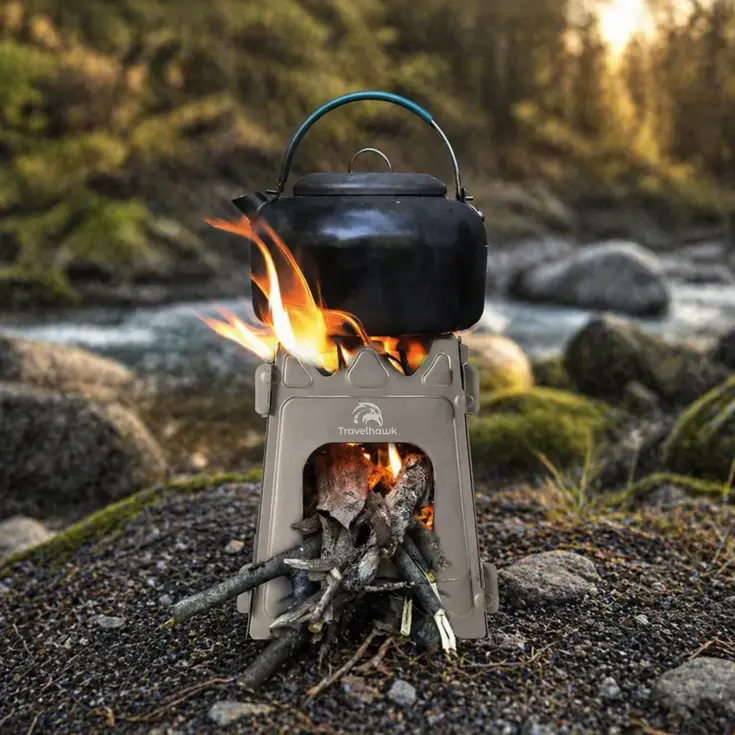 Mini Houtkachel Camping Kooktoestel