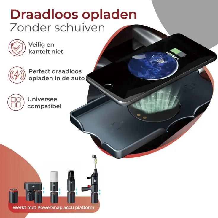 PowerSnap Draadloze Qi Telefoonhouder 12V