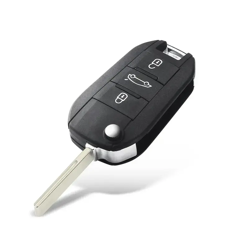Klapsleutelbehuizing geschikt voor Citroen/Peugeot