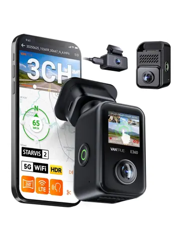Vantrue E360 Plus Cloud 5K 3CH Wifi GPS dashcam