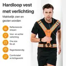 R2B Hardloopvest oplaadbaar - Oranje