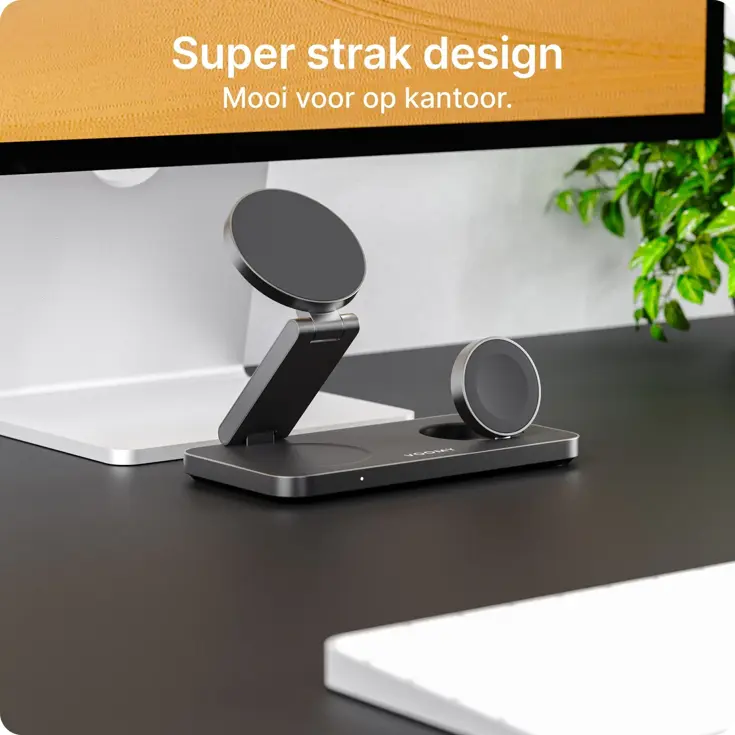 Wireless W3 - Draadloze oplader 3-in-1 15W