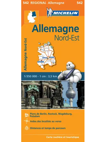 Kaart Regional 542 Duitsland Noord-Oost