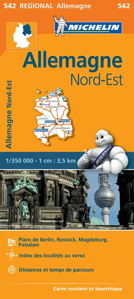 Kaart Regional 542 Duitsland Noord-Oost
