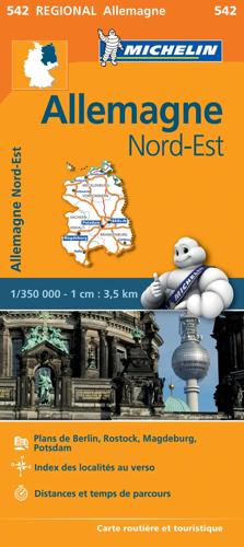 Kaart Regional 542 Duitsland Noord-Oost