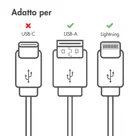 Lightning naar USB kabel 2 meter