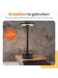 Horizon Tafellamp Oplaadbaar - 27cm - LED