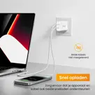 Krachtige 20W USB A & USB C Adapter Wit