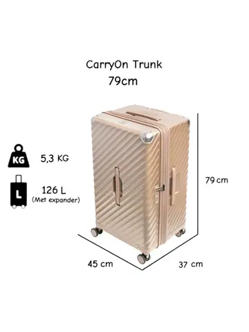Trunk Grote harde koffer 126 liter